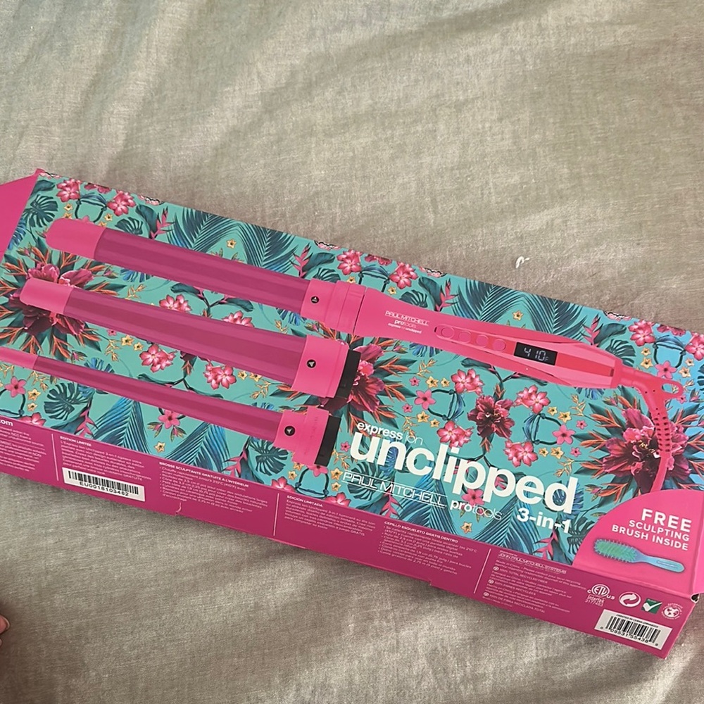 Hot Pink 3-in-1 Hair Styling Tool